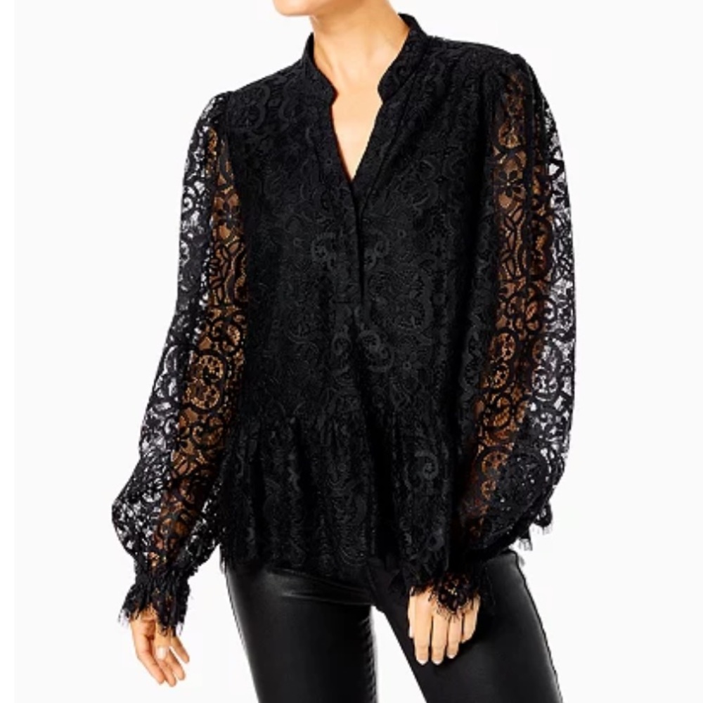 NWOT Lilly Pulitzer Jacelynne Lace Top